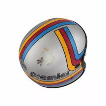 Casco Vintage Platinum Edition — Talla M, Abierto, Plata